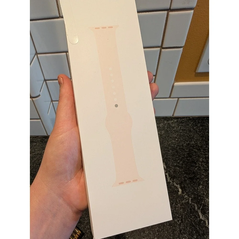 Apple Watch Sport Band Series 11 Light Pink Stainless Steel Pin NEW - OPEN BOX